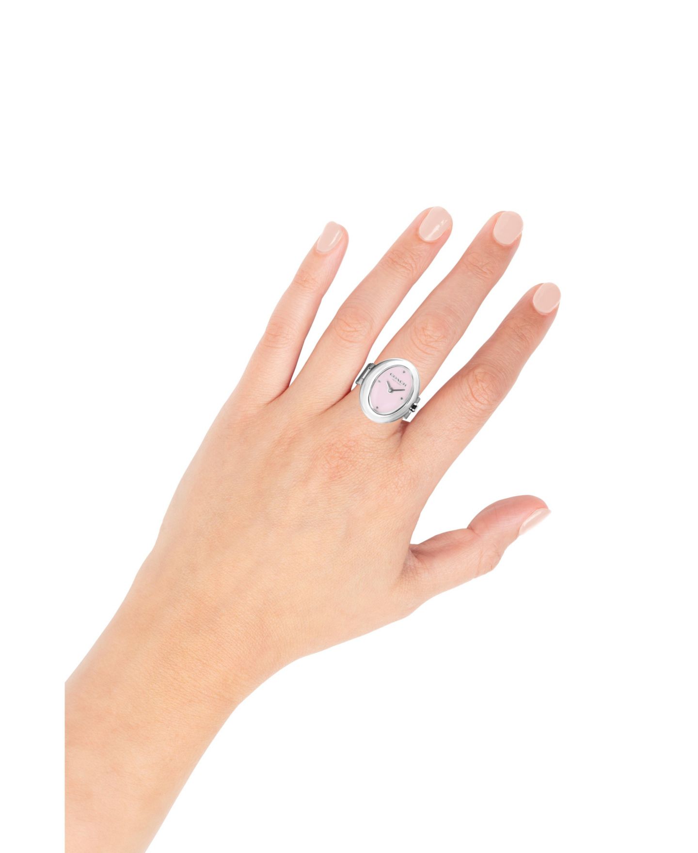 Женские часы Coach Sammy Silver Tone Stainless Steel Ring, 18mm — фото 3
