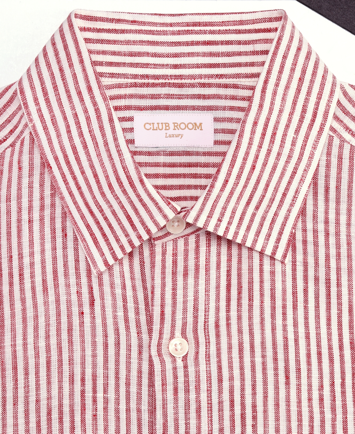 Club Room Men's Bengal Stripe Long-Sleeve Button-Up Linen Shirt, Macy's Exclusive