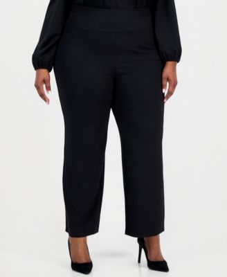 Plus Size High Rise Pull On Pants
