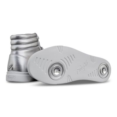 Women's Silver High-top Sneaker