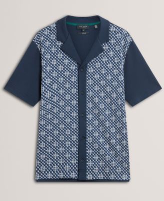 Men's Danlibe Short Sleeve Argyle Shirt