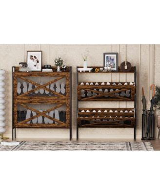 Flip-Top Shoe Cabinet Narrow