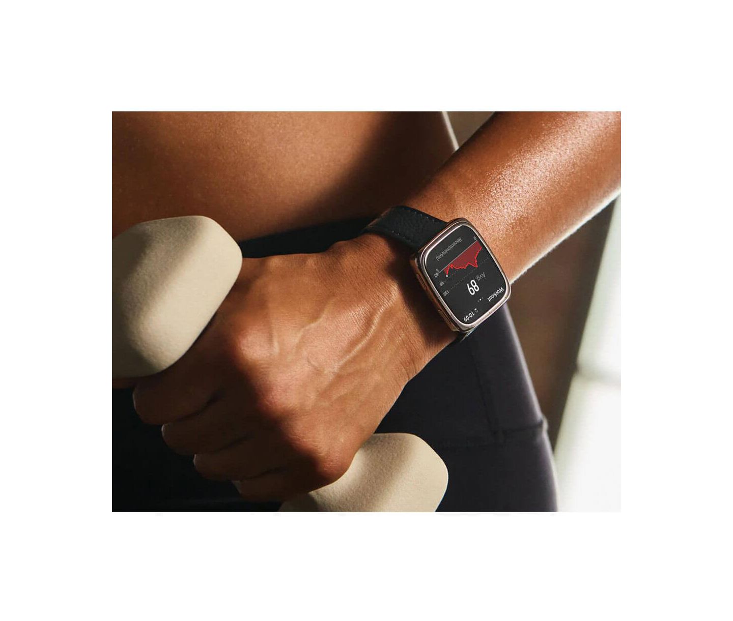 Часы Amazfit Active 2 (Square) Smart Watch with Sapphire Glass, Heart Rate Tracking & 10-Day Battery – Black Leather, цвет: Чёрный — фото 6