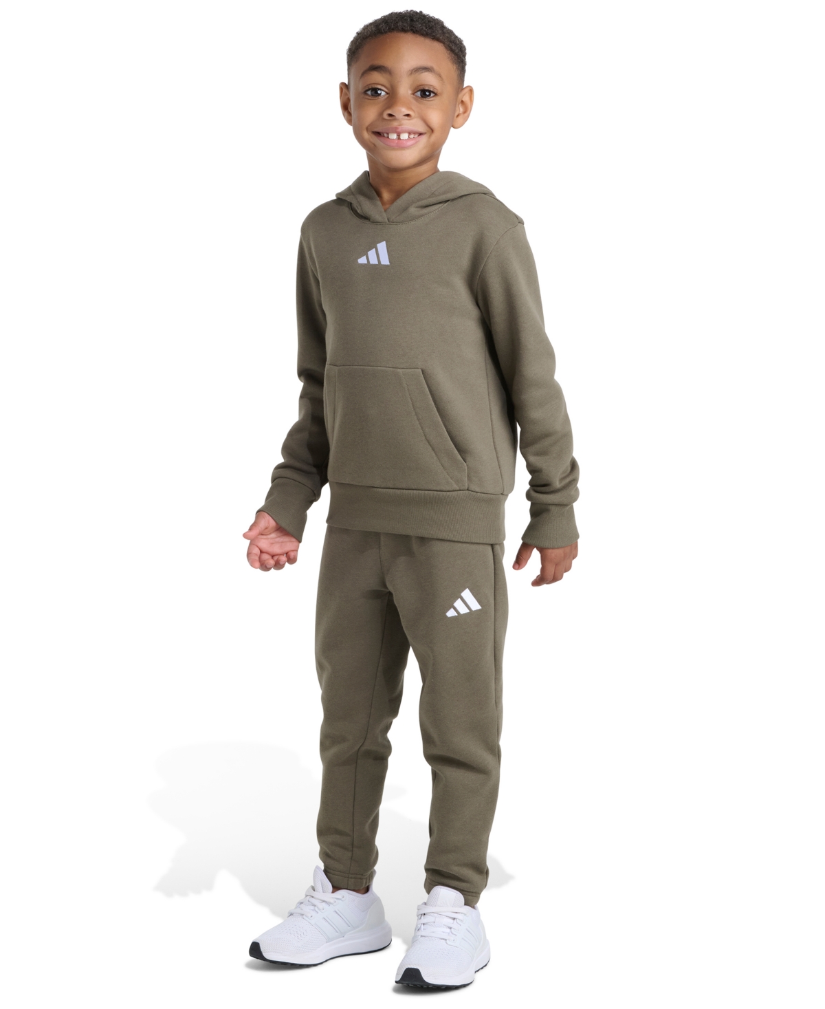 Adidas Toddler and Little Boys 2T-7 Two-Piece Long Sleeve Hoodie Joggers Set
