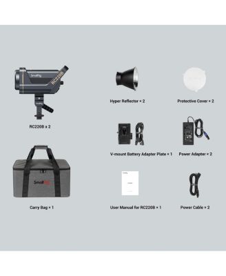 RC 220D 260W Daylight COB LED Video 2-Light Kit