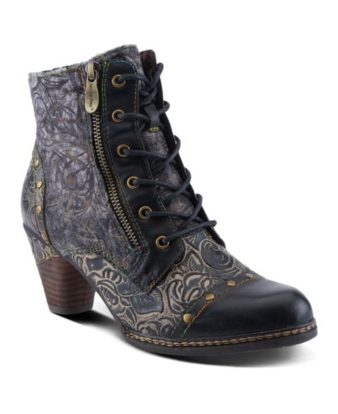 Женские ботинки L'Artiste Spring Step Avyanna Bootie with Velvet Upper, цвет: Чёрный разноцветный