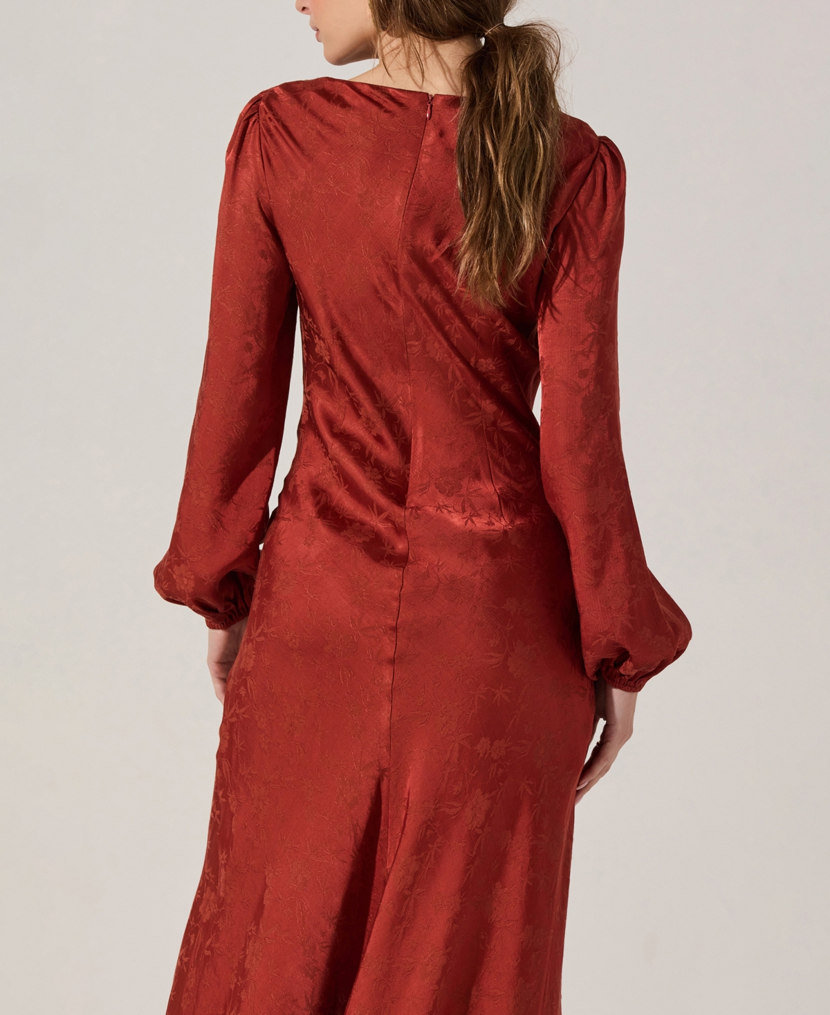 Astr Women's Crewneck Dress In Burgundy
