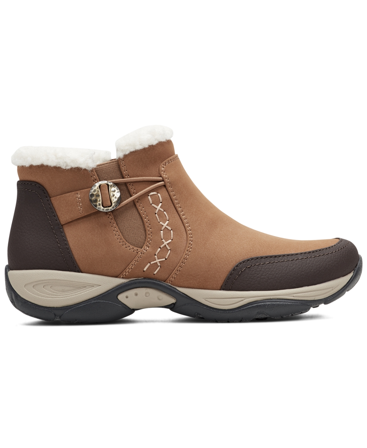 Easy Spirit Women's Erique Cozy Cold Weather Booties In Brown