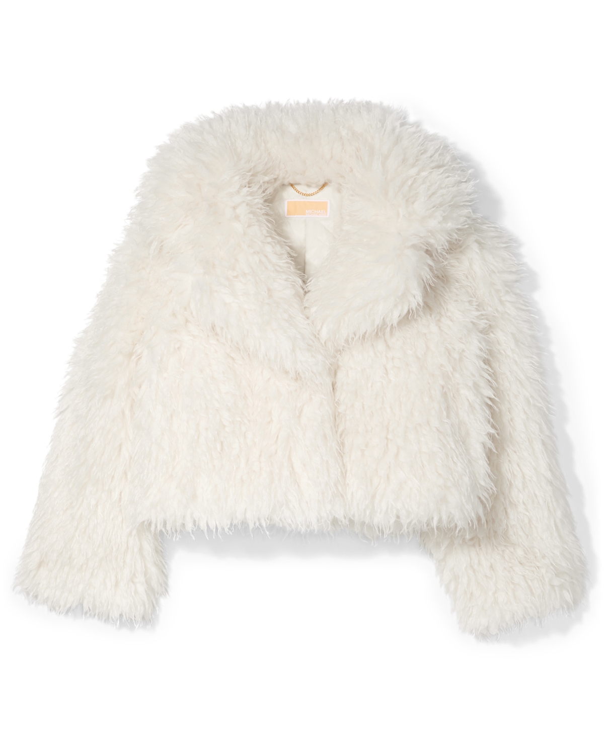 Michael Kors Cropped Faux Fur Jacket In Multi