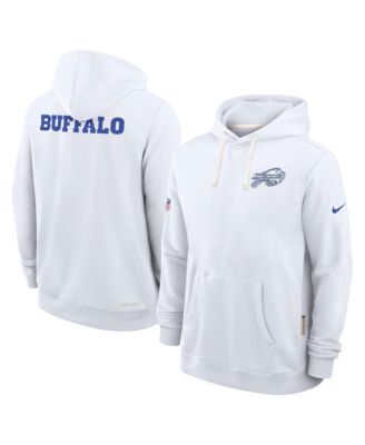 Nike - Men's White Buffalo Bills 2025 NFL Rivalries Sideline Dri-Fit Hoodie