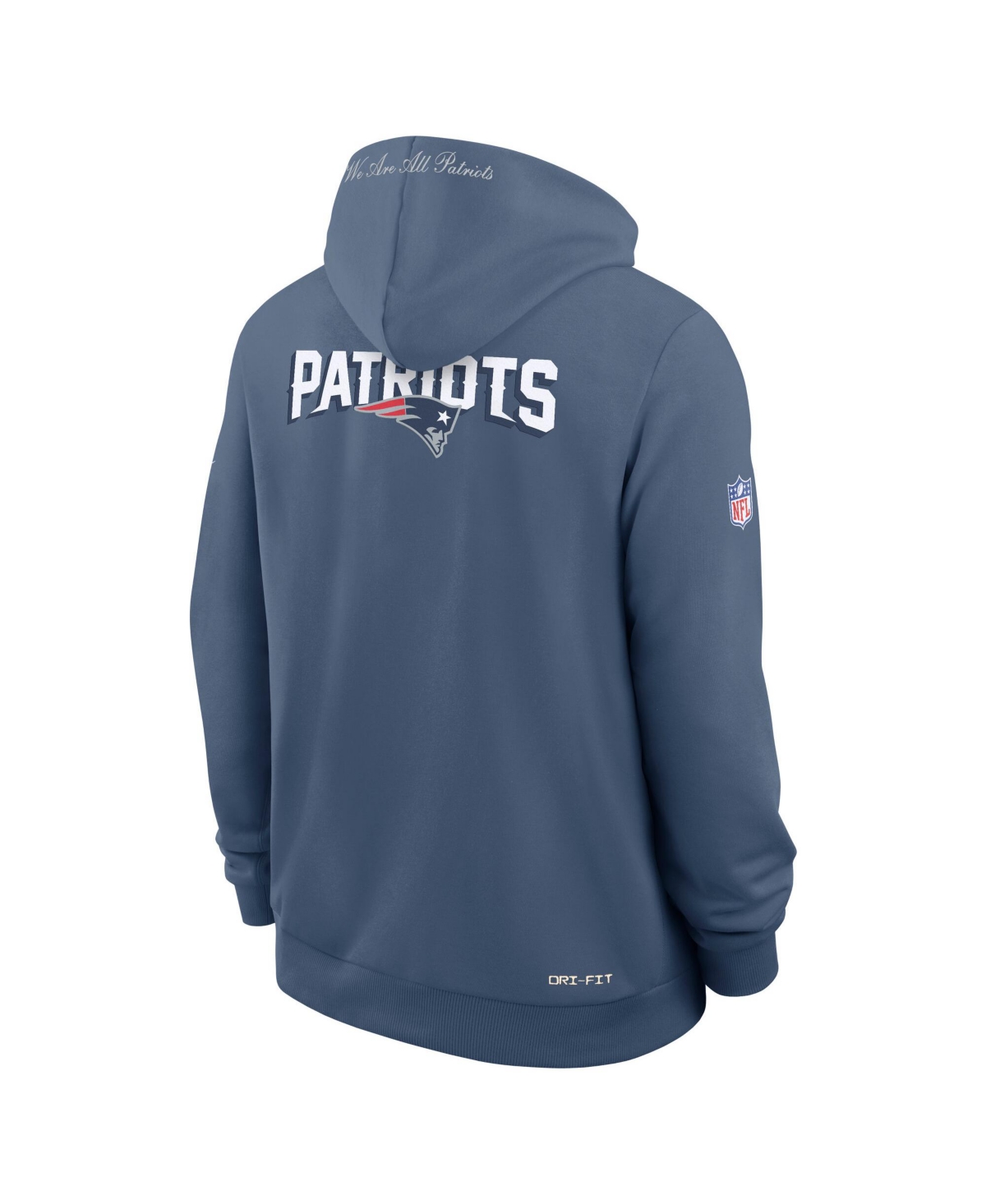 Nike Men's Blue New England Patriots 2025 Nfl Rivalries Sideline Dri-fit Hoodie In Blue