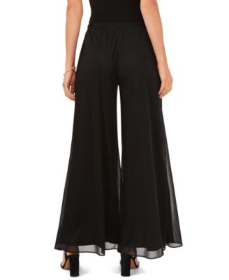 Women's Mesh Wide-Leg Dress Pants