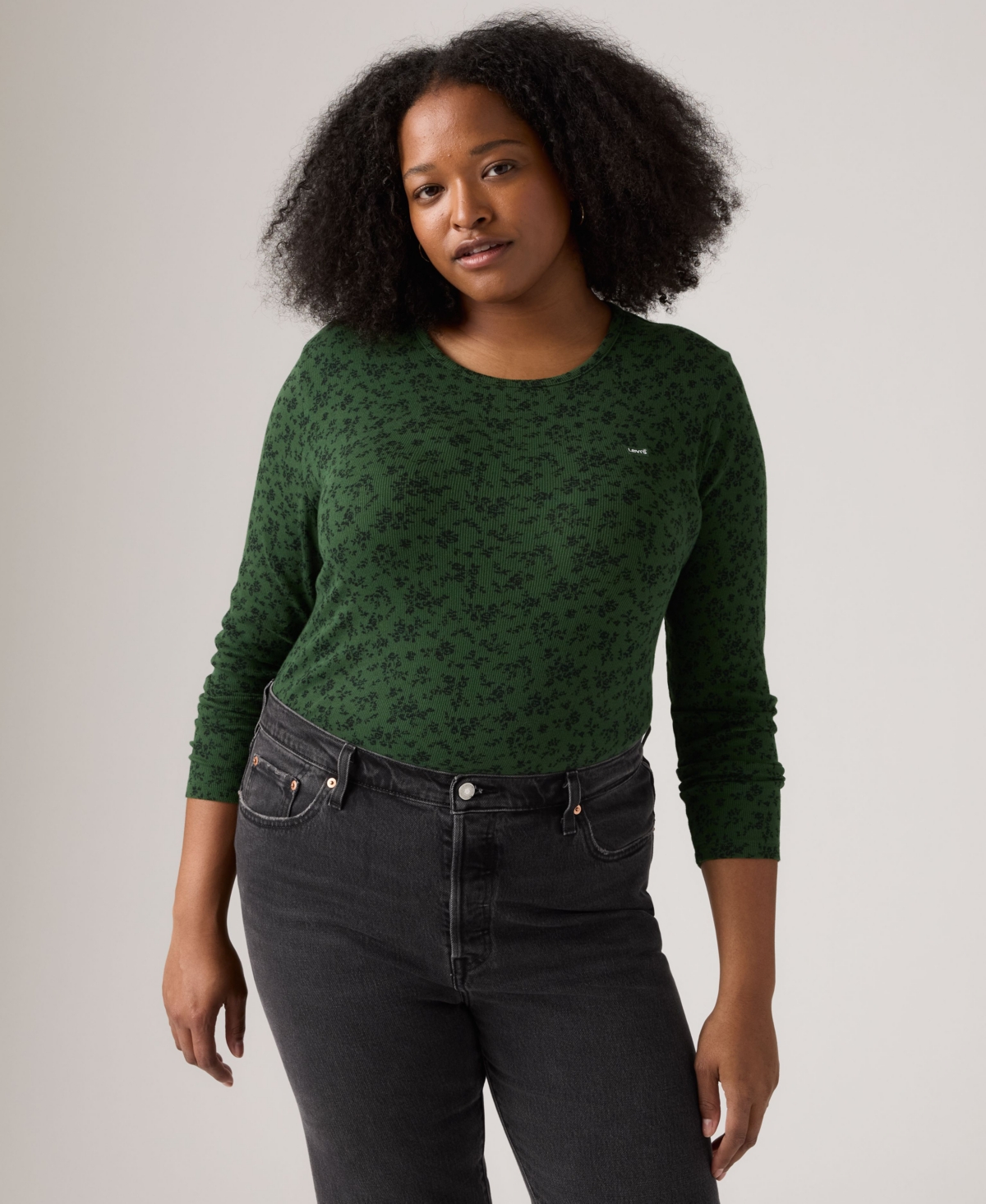 Levi's Plus Size Crewneck T-shirt In Green