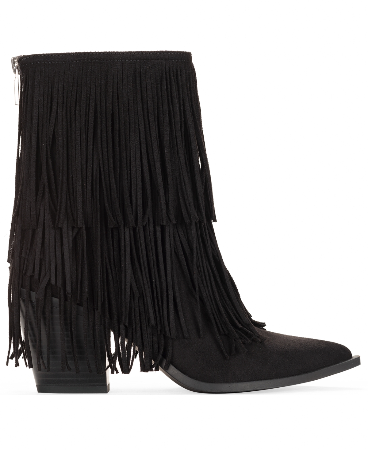 Wild Pair Women's Leonie Fringe Booties, Macy's Exclusive In Black
