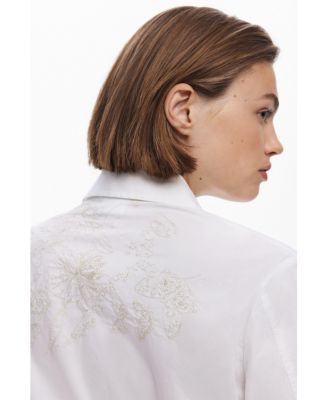 Women's Plain shirt with embroidery
