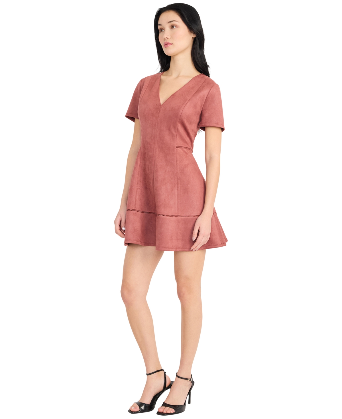 Donna Morgan Women's V-Neck Mini Dress