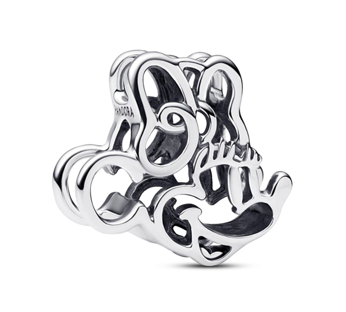 Pandora Disney Minnie Mouse Openwork Charms In Gray