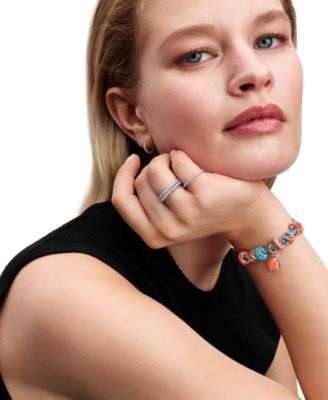 Coral Shell Double Dangle Charms