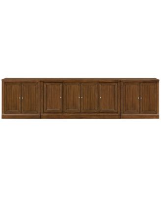 Amren 65" Wood 2 Door Console with 2 Door Hutches and 2 Door Bases