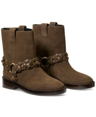 Women's Spade Flower Garden Moto Boots