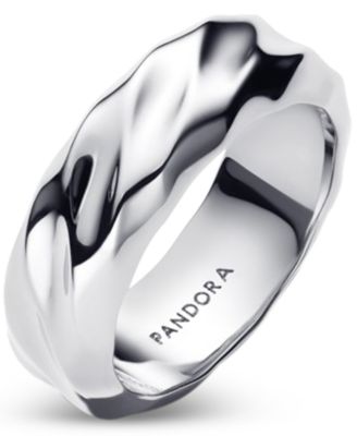 Rippled Wide Band Ring