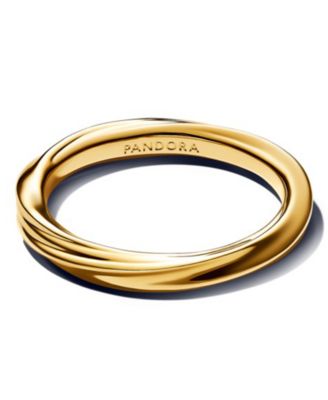 Twisted 14K Gold Plated Band Ring