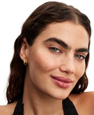 Twisted Triangle Small Hoop Earrings