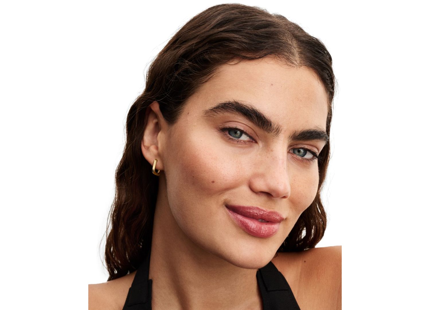 Twisted Triangle Small Hoop Earrings