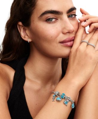 Turquoise Whale Dangle Charms