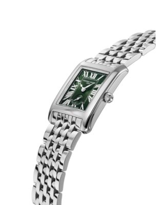 Women's Carree Silver-Tone Stainless Steel Bracelet Watch, 25.2mm