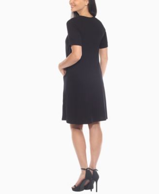 Women's Crisscross Neckline Maternity Dress