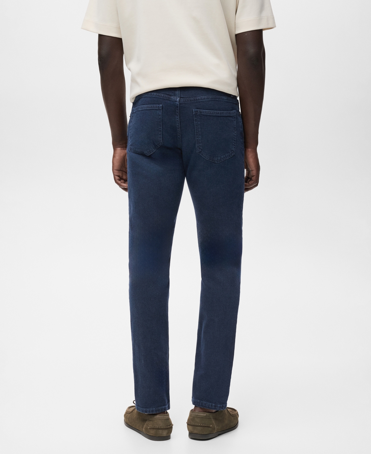 Mango Men's Slim Fit Blue Black Jan Jeans In Blue