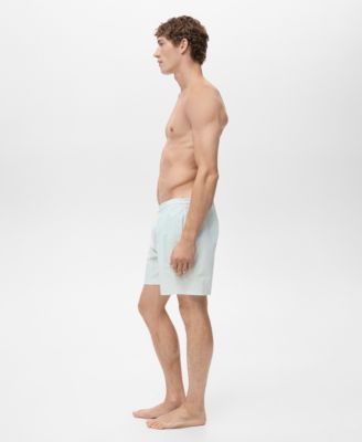 Men's Seersucker Swimming Trunks
