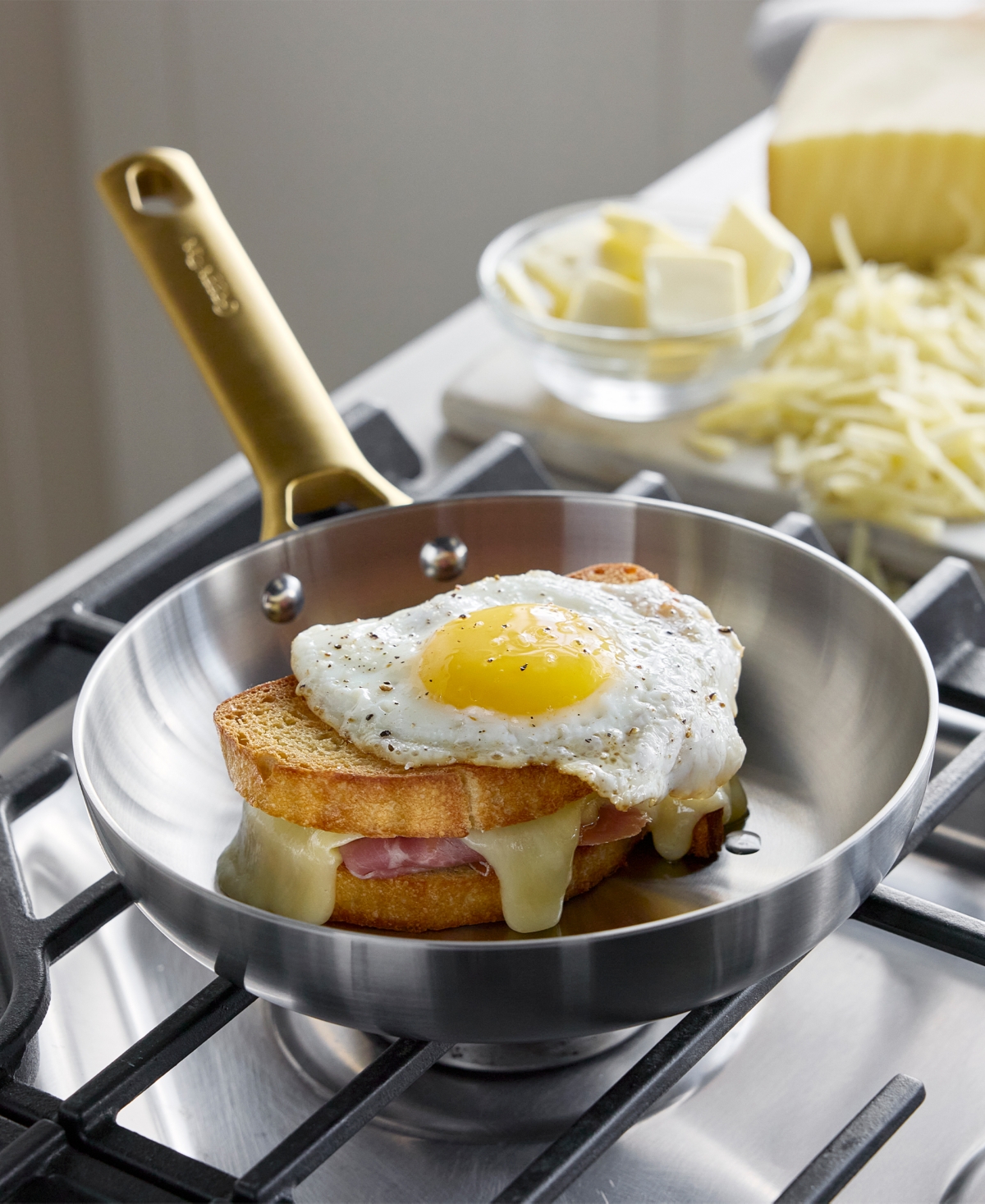 Greenpan Reserve Stainless Steel 8-inch Frying Pan In Silver