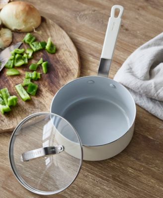 Bobby Flay Ceramic Nonstick 1.6-Quart Saucepan with Lid