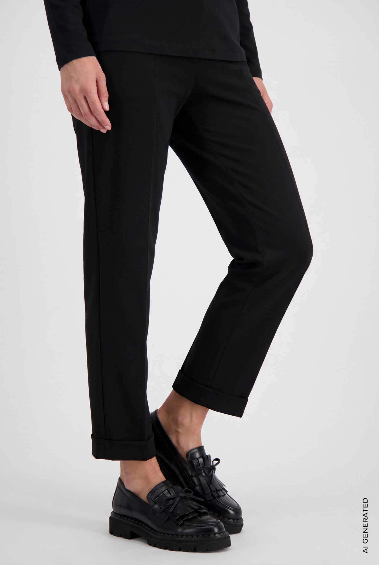 Women's Ponte Roma Knit Pull-On Pant