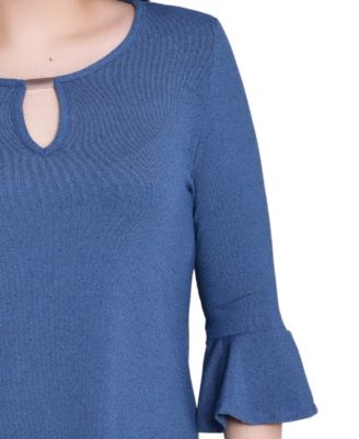 Women's 3/4 Bell Sleeve Pullover Top