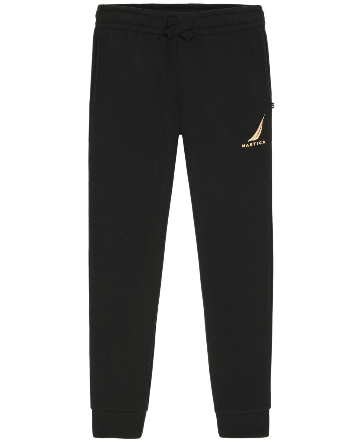 Nautica Boys 8-20 J-class Pull-on Elastic Joggers In Black