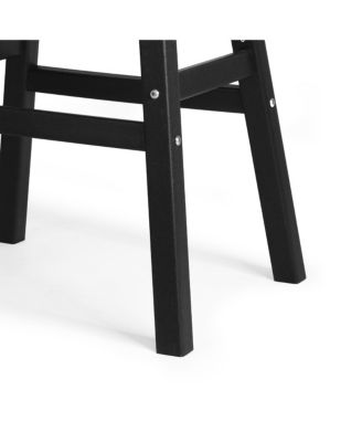 Outdoor Patio Adirondack Bar Height Stool Saddle Seat Chair