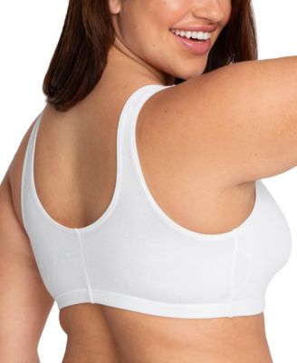 Women's 3-Pack Beyond Soft Front Closure Cotton Bra