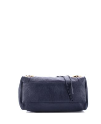 Medium City Classic Metallic Edge Bag Leather