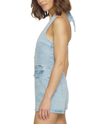 Women's Denim Suiting Romper