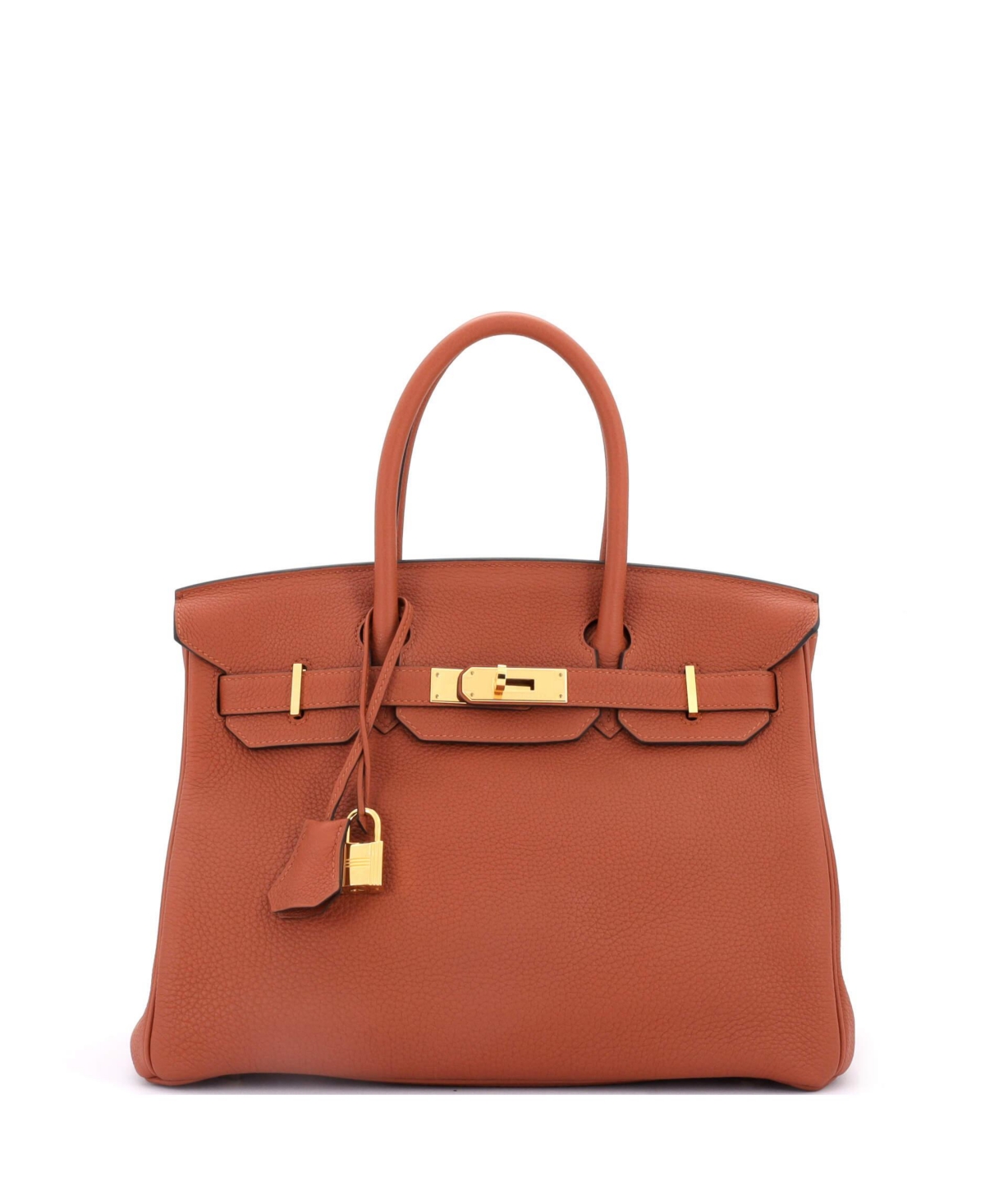 Pre-Owned Hermes Birkin 30 Handbag Brown Togo with Gold Hardware