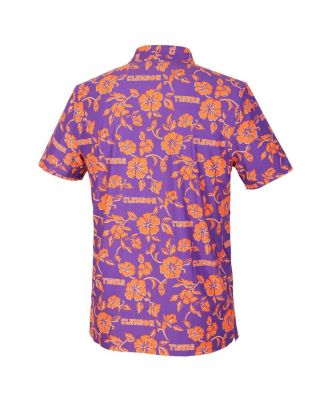 Men's Purple Clemson Tigers Pua Performance Polo Shirt