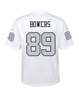 Big Boys and Girls Brock Bowers White Las Vegas Raiders Alternate Game Jersey