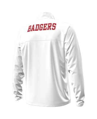 Men's White Wisconsin Badgers 1980 Throwback Game Quarter-Zip Sweatshirt