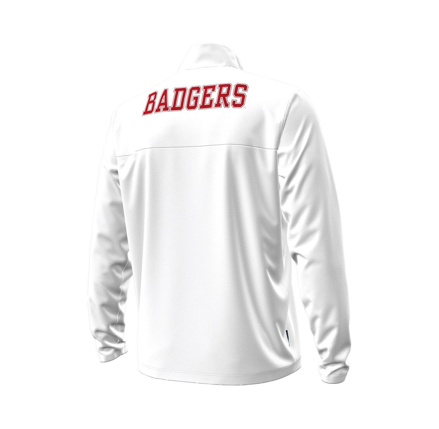 Men's White Wisconsin Badgers 1980 Throwback Game Quarter-Zip Sweatshirt