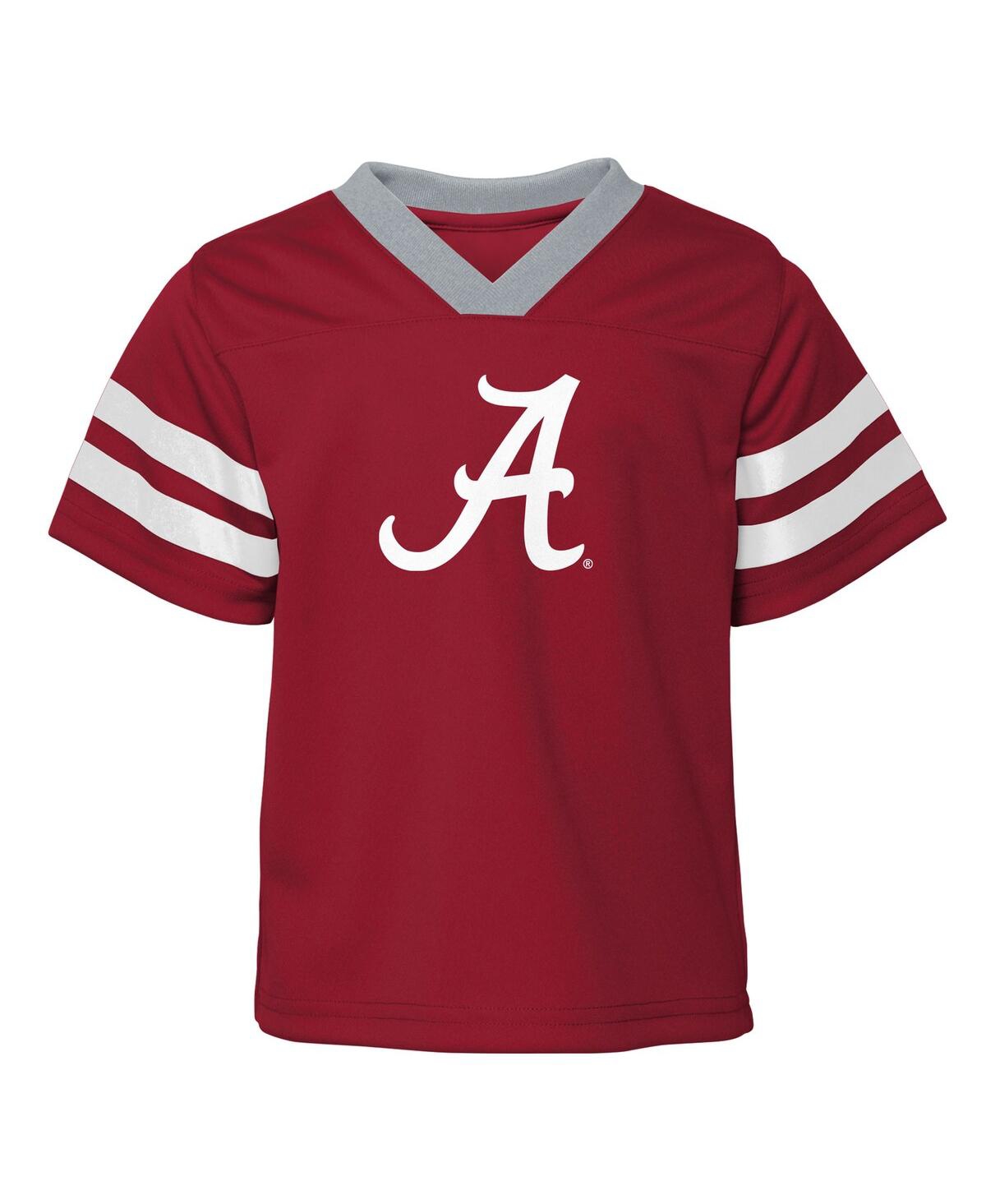 Outerstuff Toddler 2-piece Crimson/gray Alabama Crimson Tide Red Zone Two-piece V-neck Top And Pants Set In Multi