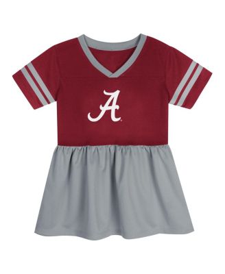 Toddler Red/Gray Alabama Crimson Tide Stadium Lights Fashion Jersey Dress