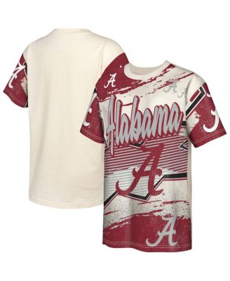Outerstuff - Big Boys and Girls Cream Alabama Crimson Tide Make Noise T-Shirt